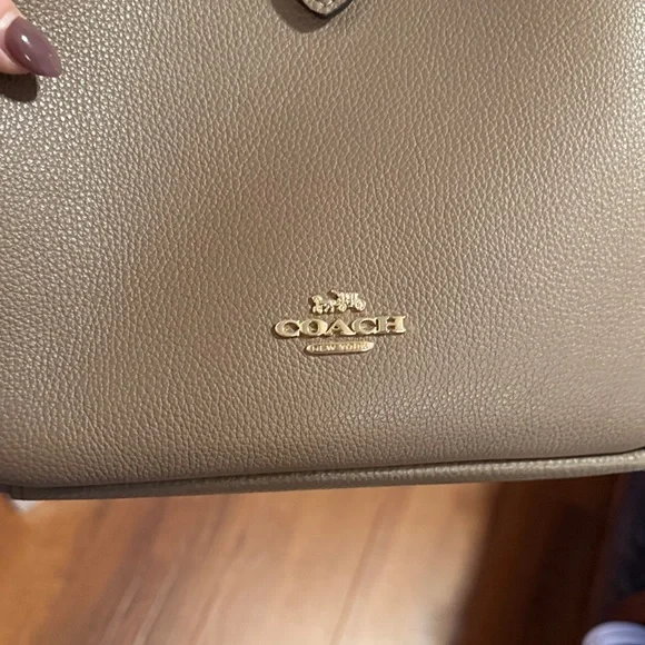 Dark Stone Coach Hadley convertible crossbody Leather Bag - Picture 3 of 7